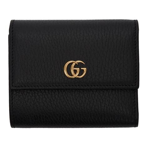 black gucci mens wallet|gucci trifold wallet for men.